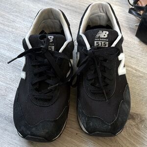 New Balance Black & White 515 Athletic Sneakers